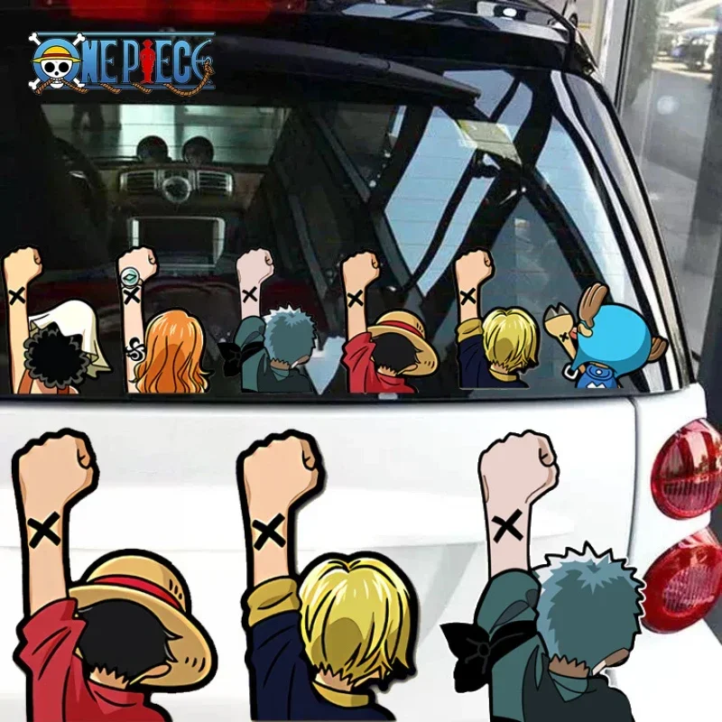 Model Kit One Piece Bandai - Anime One Piece Car Sticker Cartoon