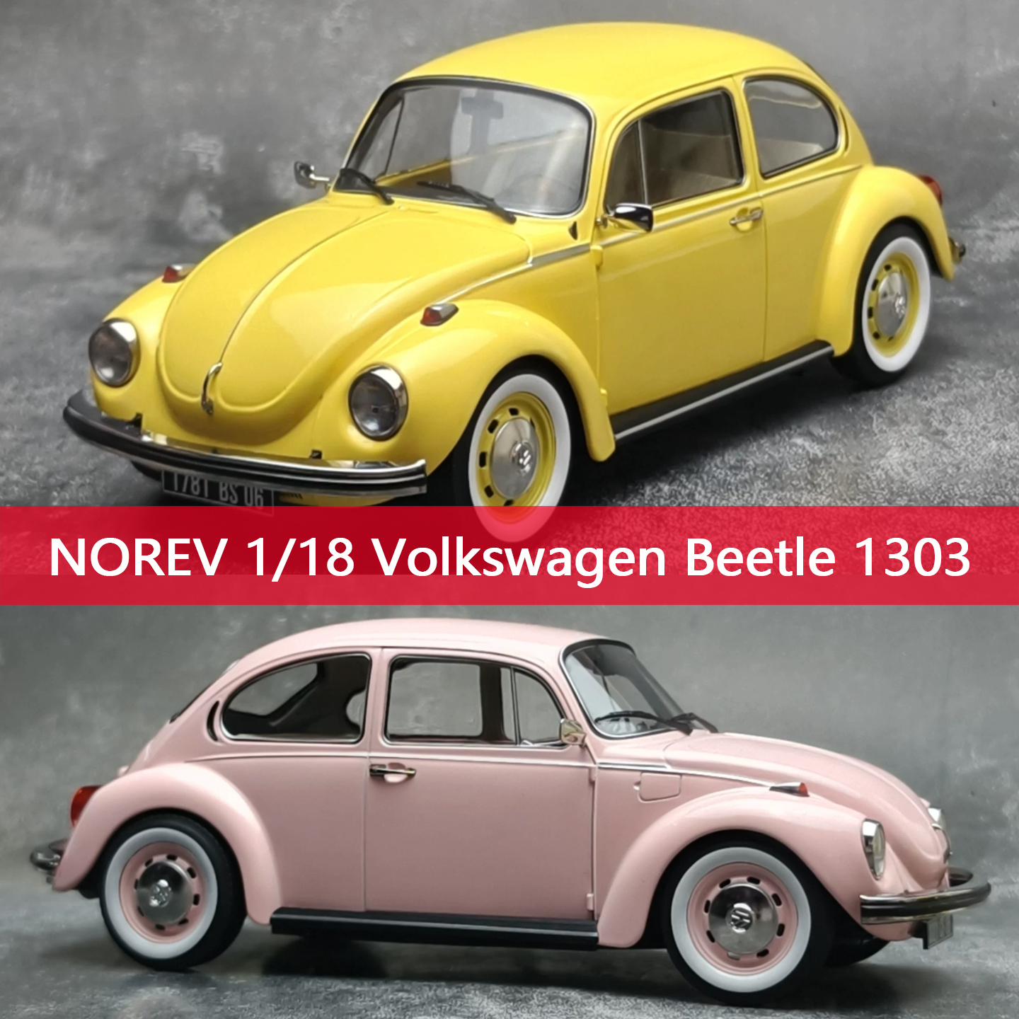 Model Kit Volkswagen - Norev 1:18 Scale Cars Volkswagen Beetle