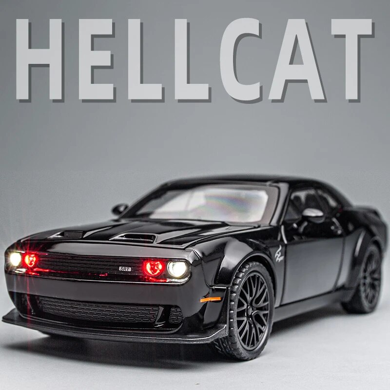Model Kit Volkswagen - Dodge Challenger Hellcat Toy Car for