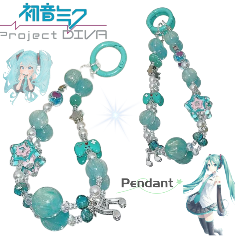 Model Kit Plastic - Hatsune Miku Phone chain cartoon and