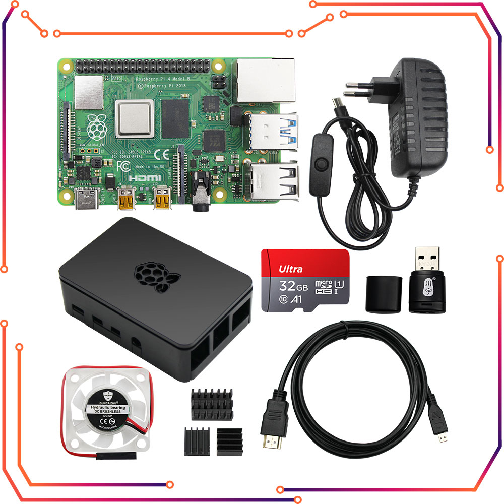 Model Kit Xà Nữ - Raspberry Pi 4 8GB 4GB 2GB