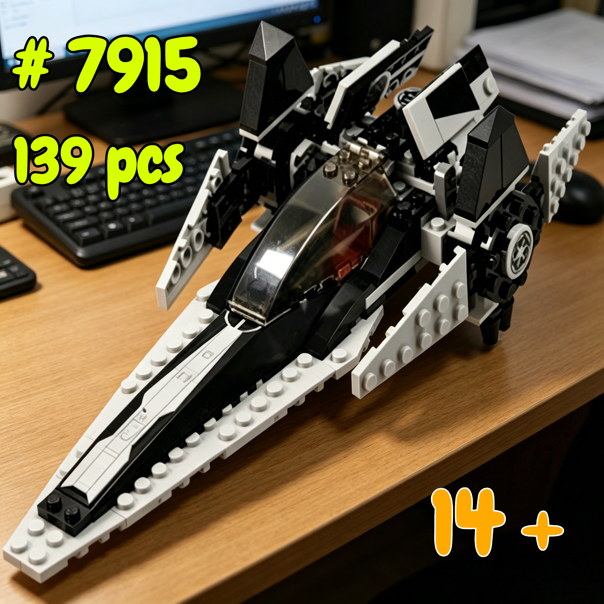 Model Kit Plastic - V-wing Fighter 7915 Building Blocks Sets
