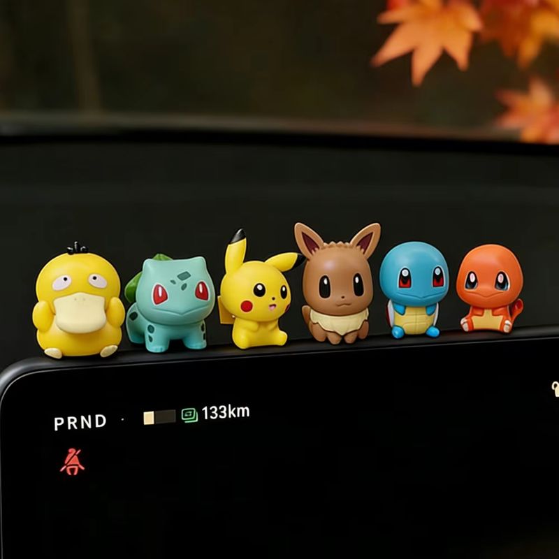 Model Kit Eevee - 6pcs/Set Anime Pokemon Cartoon Mini Figures