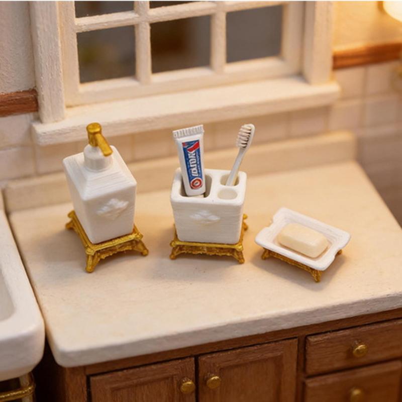 Model Kit Plastic - 1/3Pcs Nordic Style Lotion Bottle &