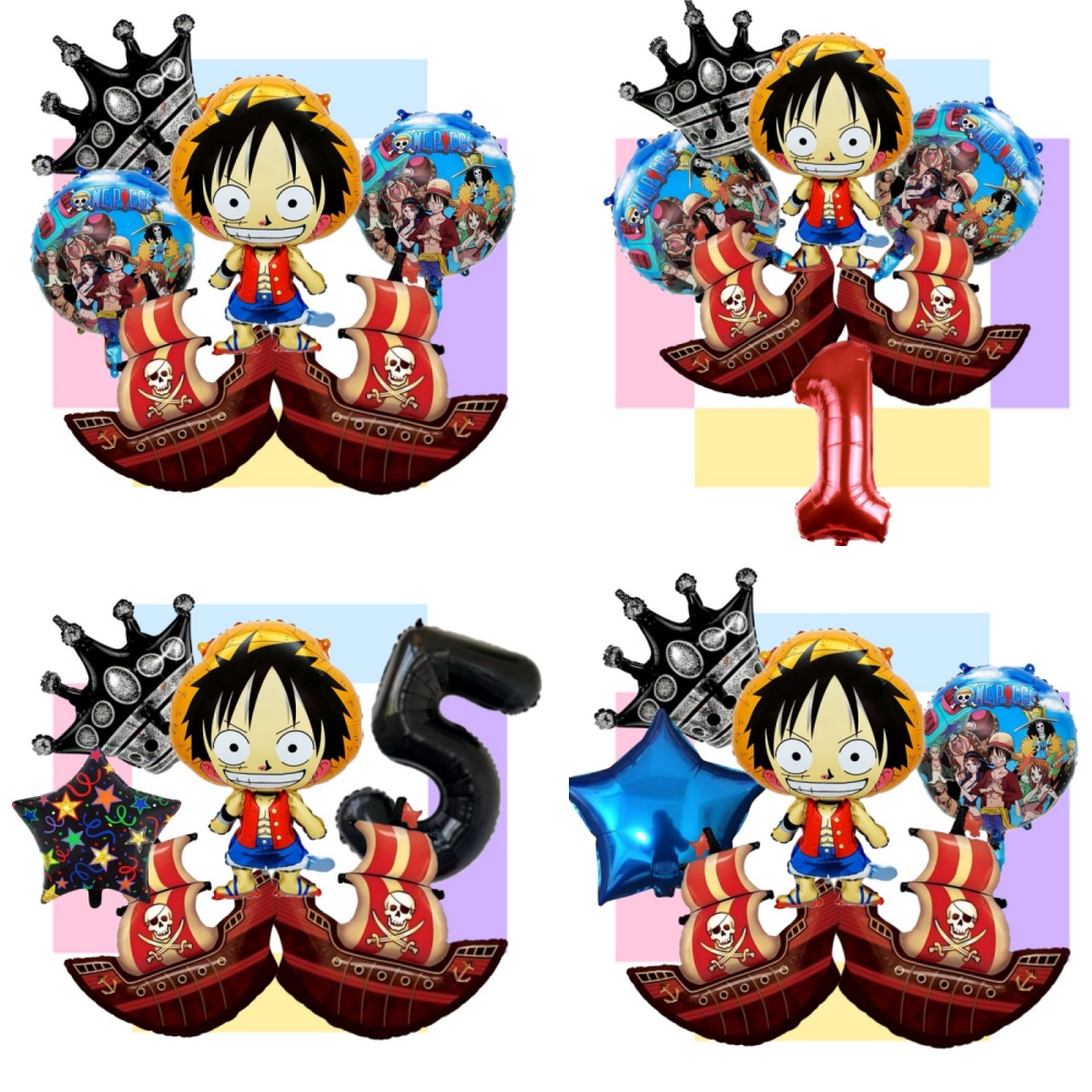 Model Kit One Piece Bandai - One Piece Birthday Balloons Set Luffy