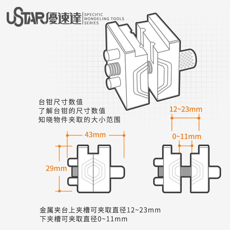 Hobby DIY Tool Mini bench vise - огляд і ціна Model Kit Fantasy