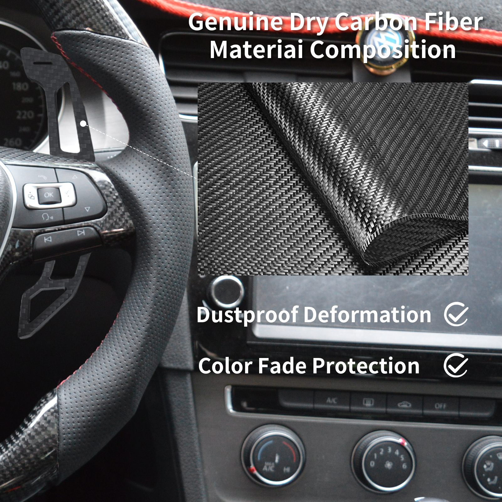 Carbon fiber paddles forVolksw - огляд і ціна Model Kit Volkswagen
