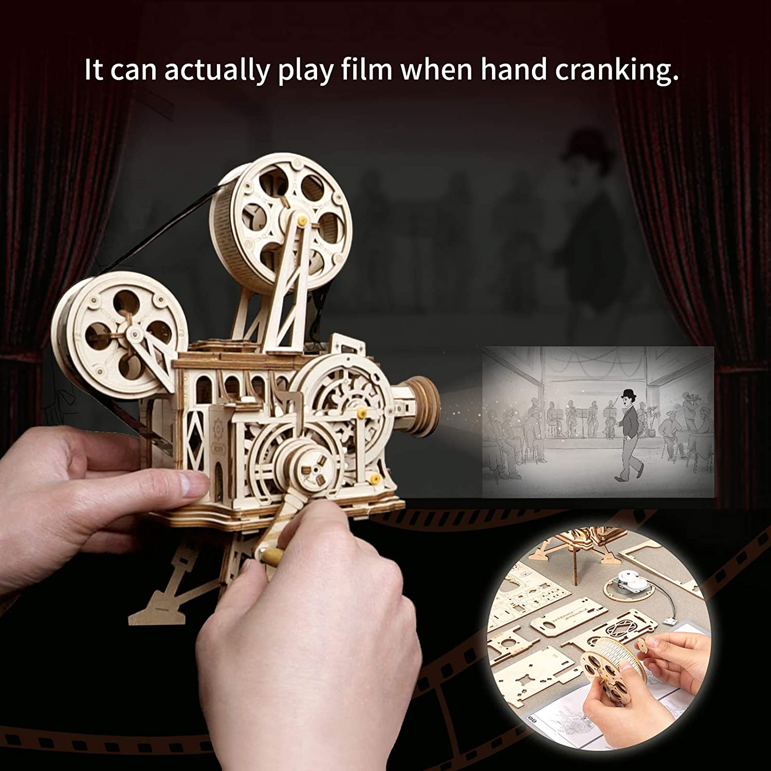 ROKR Vitascope Retro Movie Pro - огляд і ціна Model Kit Revell