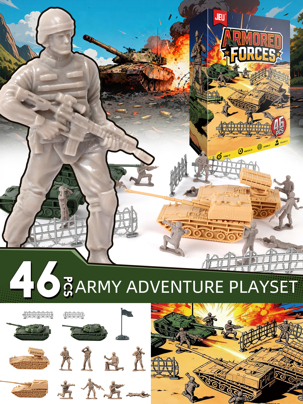 ViiKONDO Army Men Toy Military - огляд і ціна Model Kit Tank