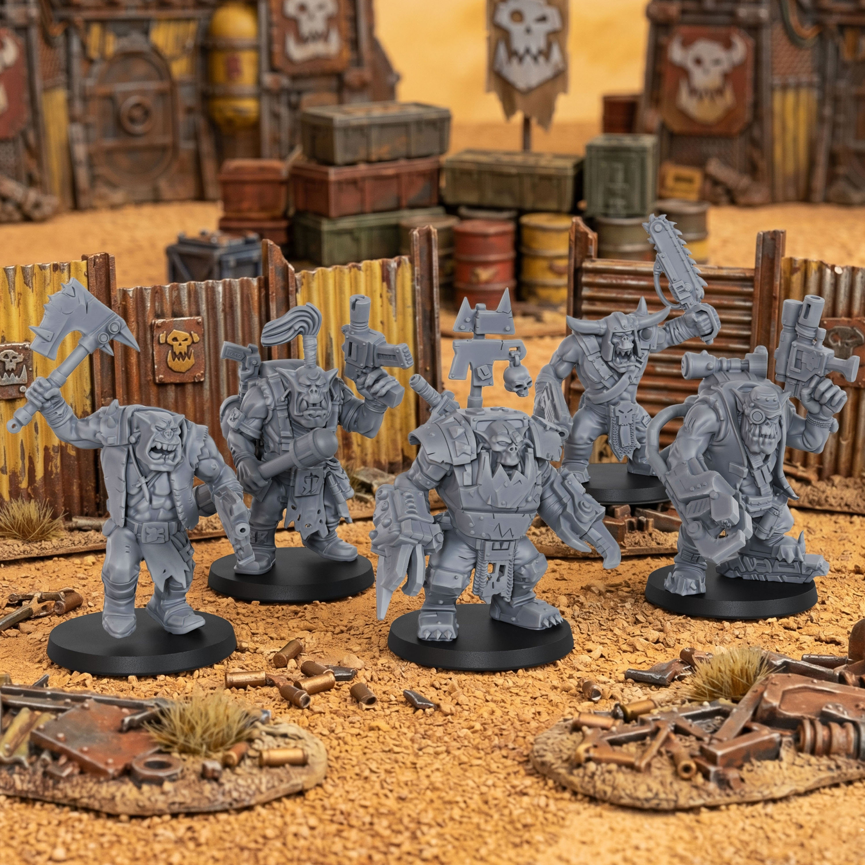 Sci-Fi Orc Squad Miniature Set - огляд і ціна Model Kit Fantasy