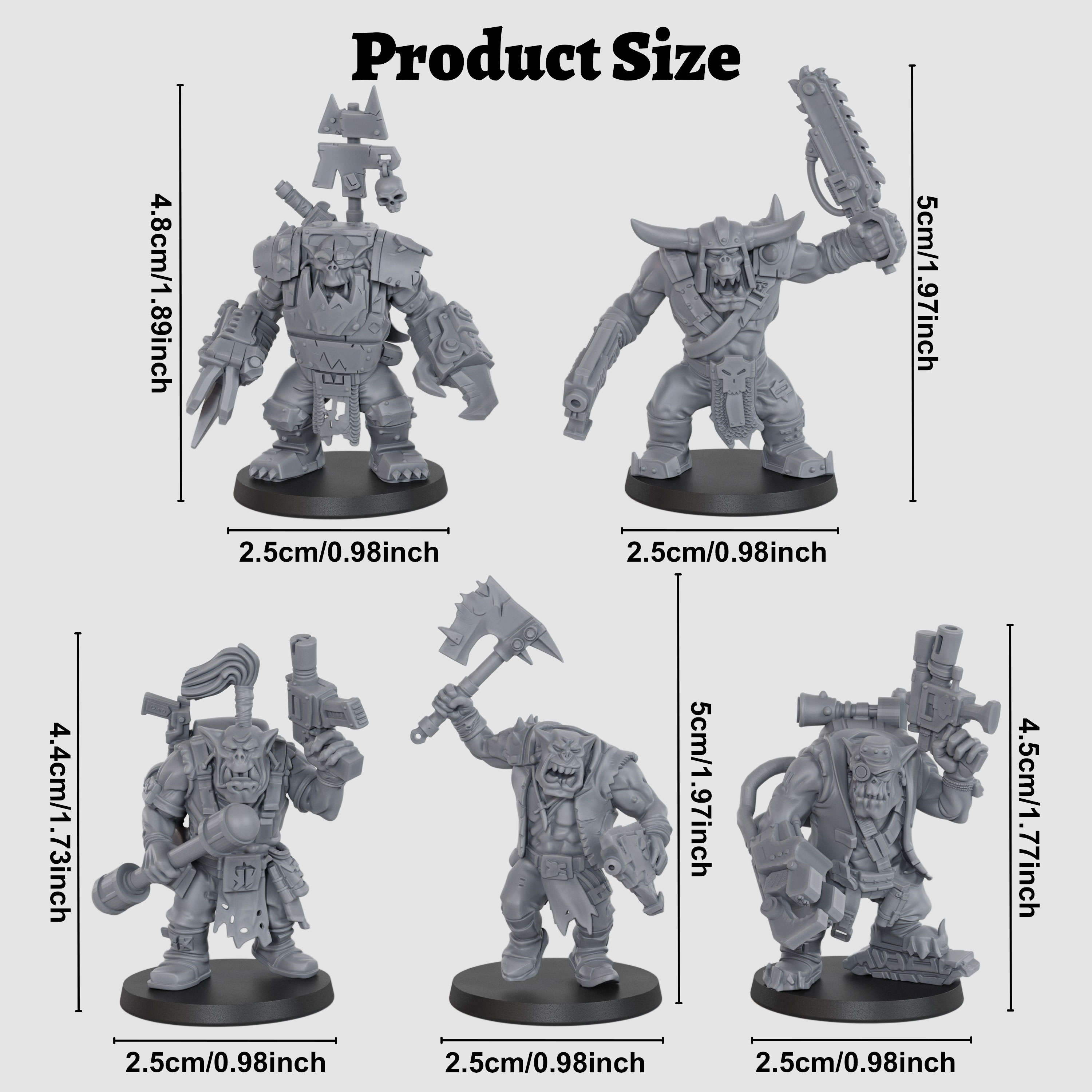 Sci-Fi Orc Squad Miniature Set - огляд і ціна Model Kit Fantasy