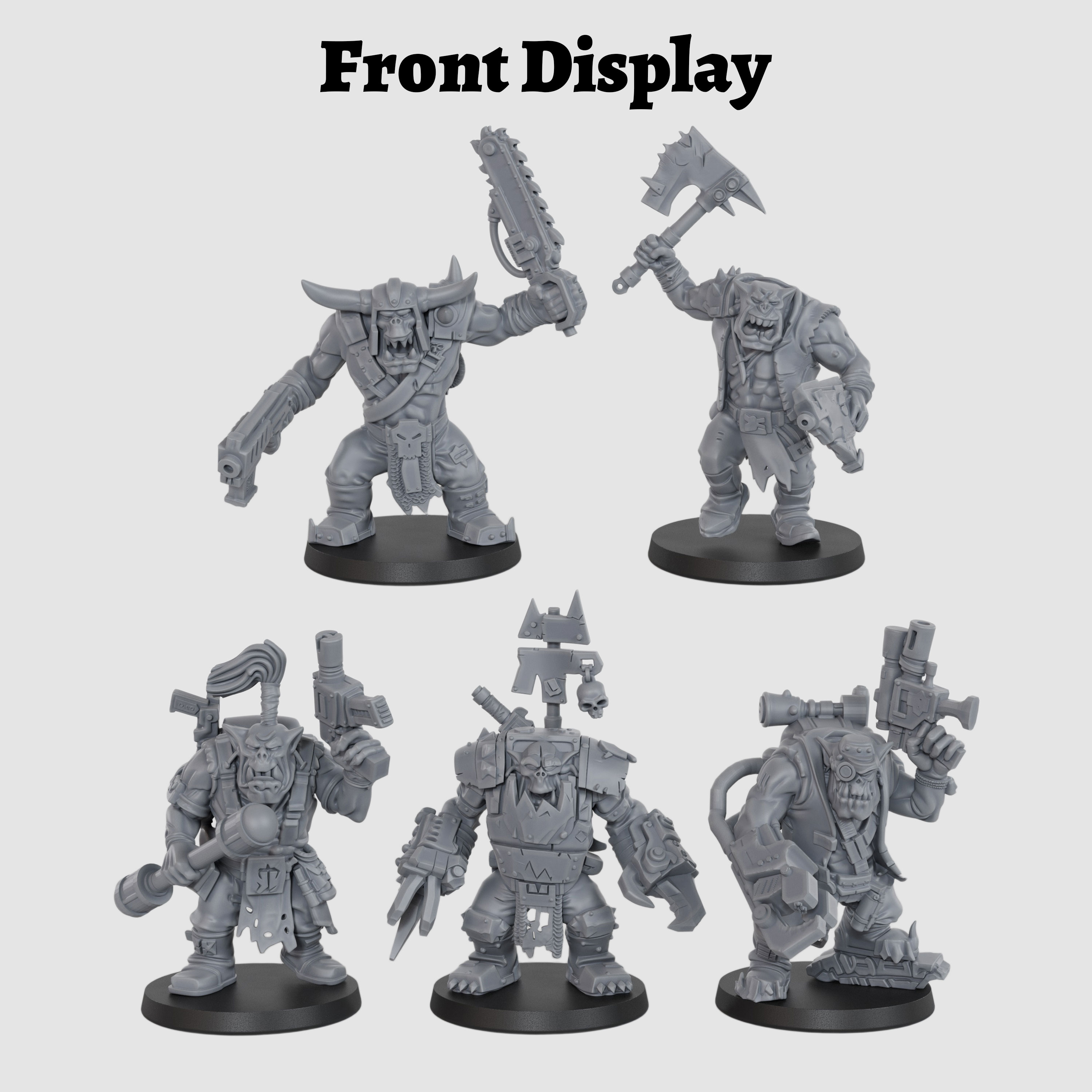 Sci-Fi Orc Squad Miniature Set - огляд і ціна Model Kit Fantasy