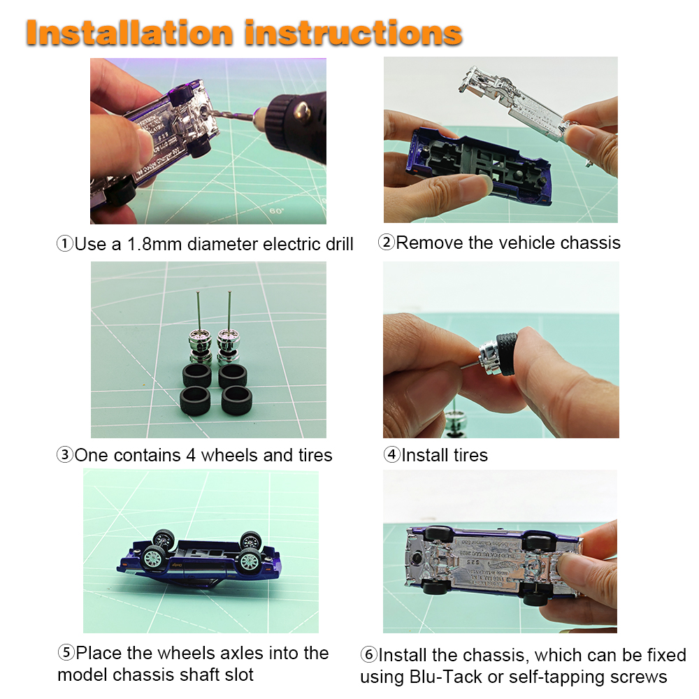 1/64 Model Detachable Wheels R - огляд і ціна Model Kit Plastic