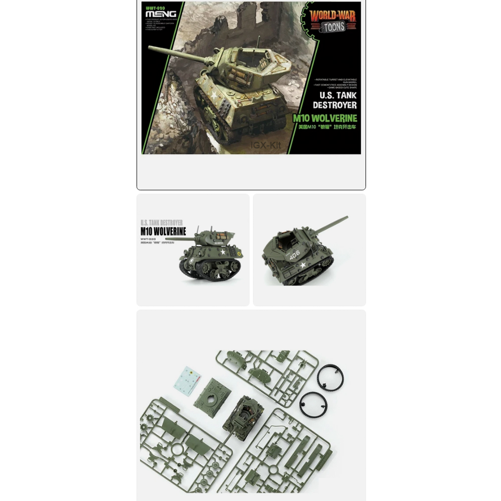 Q Edition Meng  WWT020 US Tank - огляд і ціна Model Kit Wolverine