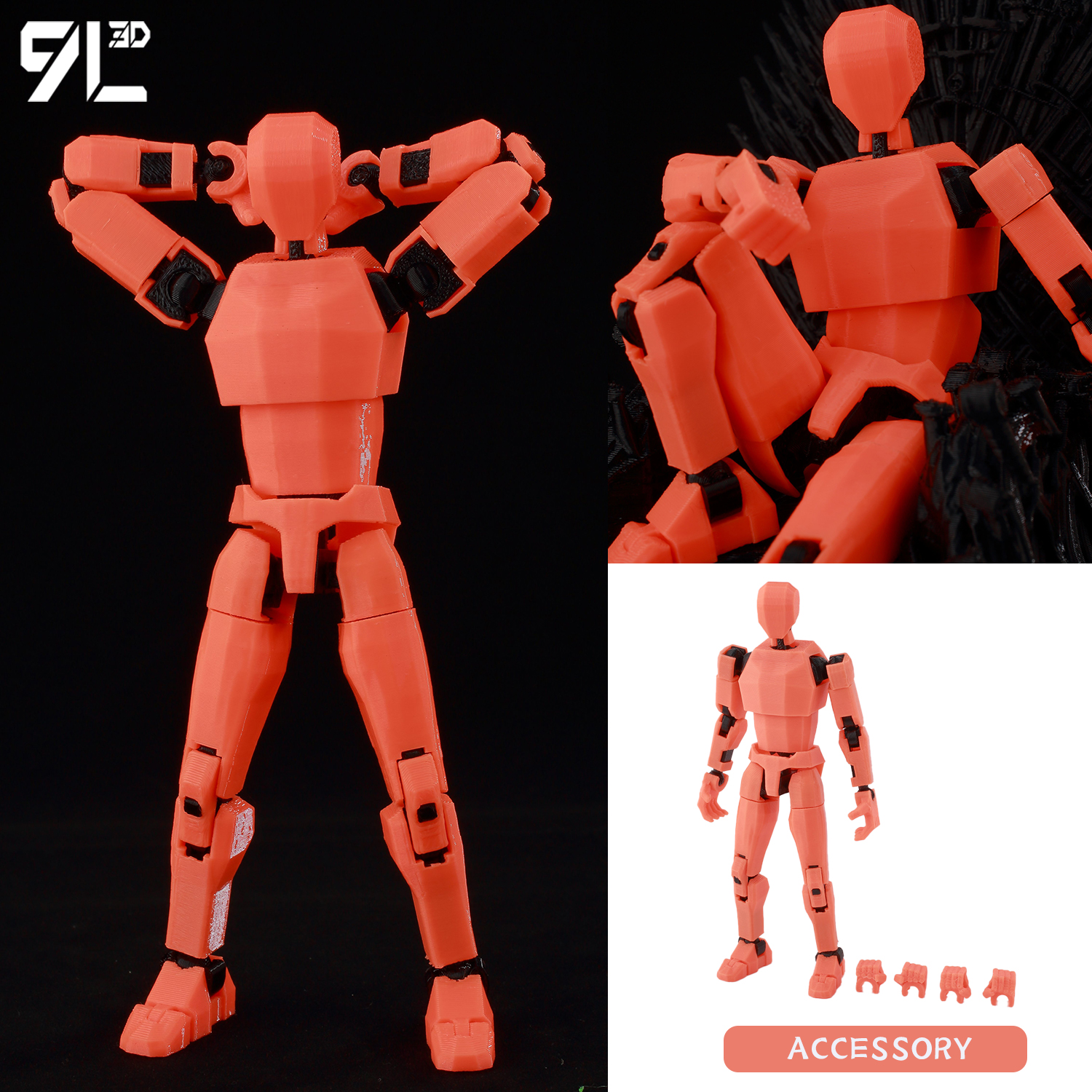 9L 3D Printed Articulated Dumm - огляд і ціна Model Kit One Piece Bandai