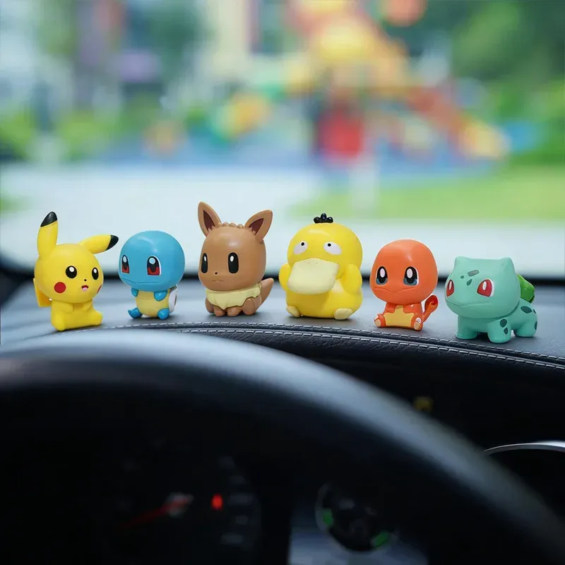 6pcs/Set Anime Pokemon Cartoon - огляд і ціна Model Kit Eevee