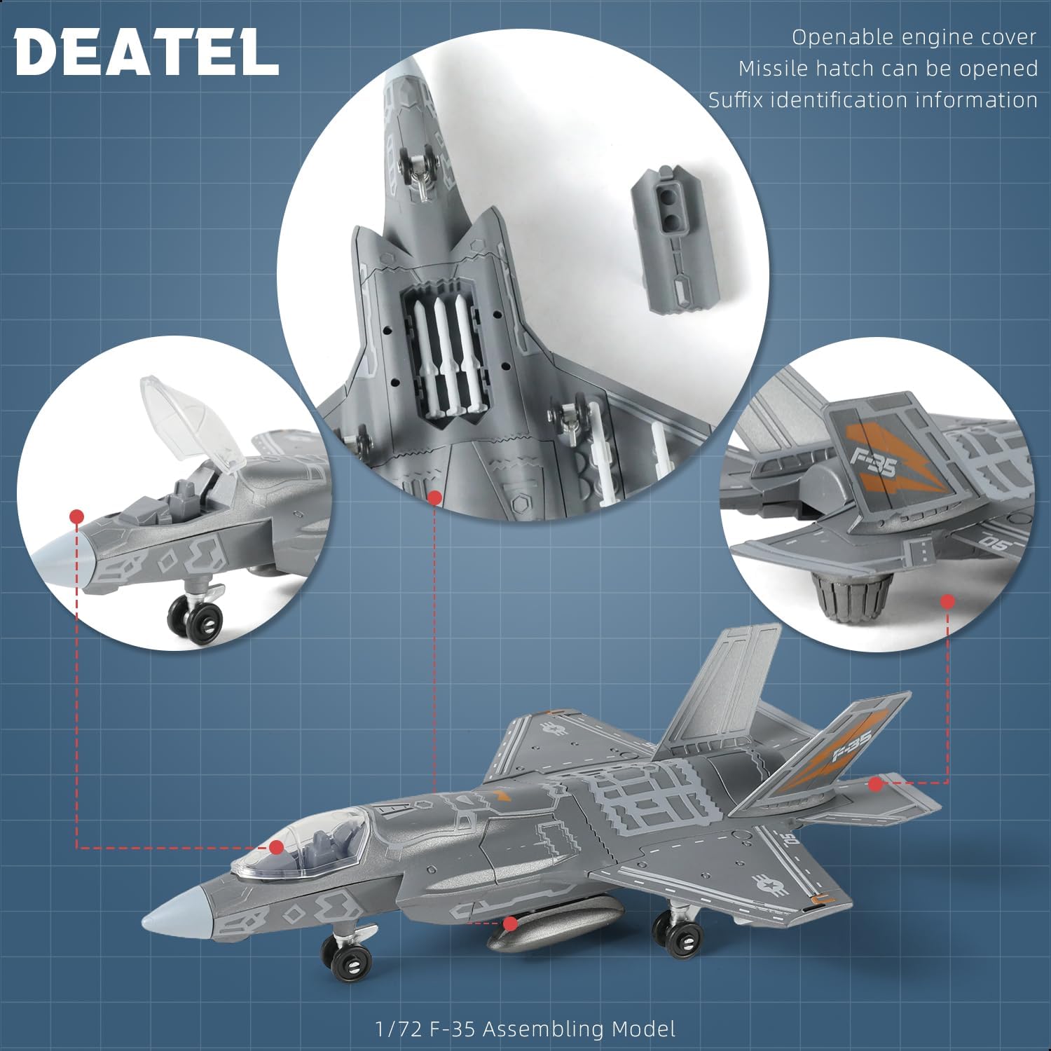 1:72 Scale F-35 Fighter Jet Qu - огляд і ціна Model Kit Quick