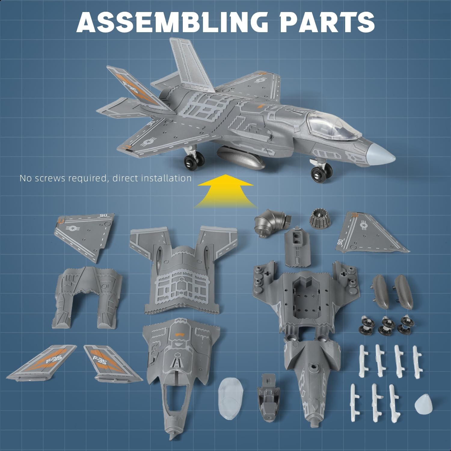 1:72 Scale F-35 Fighter Jet Qu - огляд і ціна Model Kit Quick