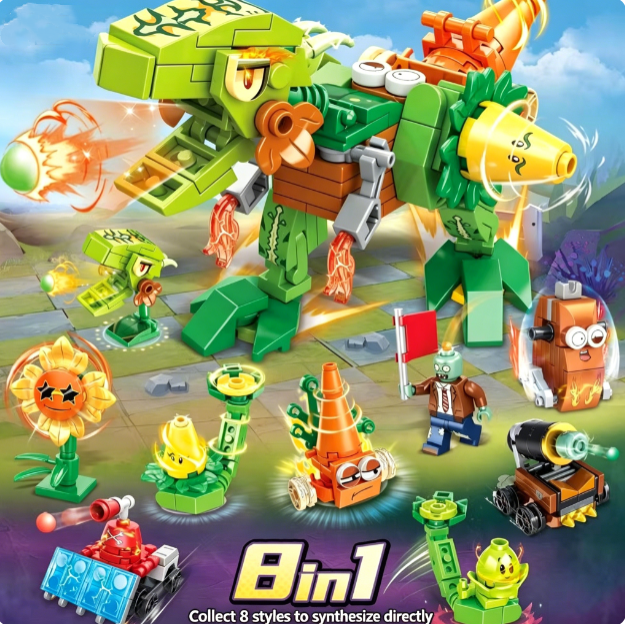 Plants vs. Zombies Battle of t - огляд і ціна Model Kit Vs Lego