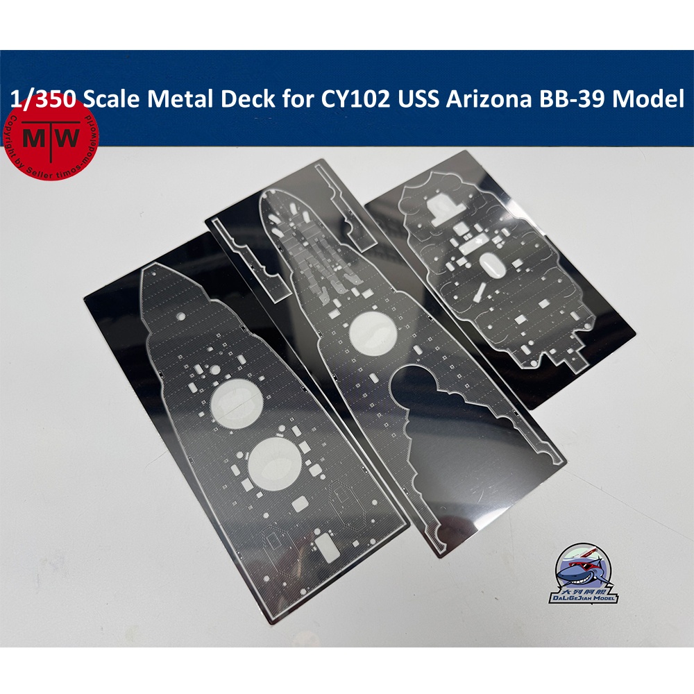 1/350 Scale Metal Deck for CY1 - огляд і ціна Model Kit Uss Arizona