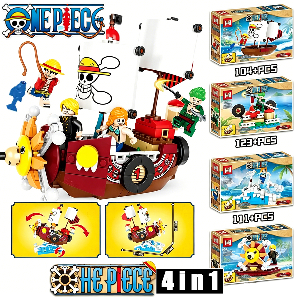 4in1 One Piece THOUSAND SUNNY  - огляд і ціна Model Kit One Piece Bandai