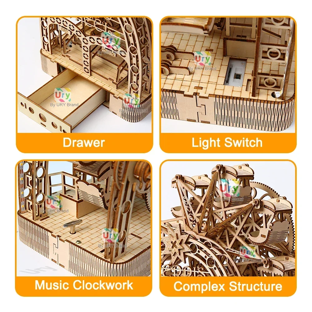Ury 3D Wooden Puzzles Led Hand - огляд і ціна Model Kit Revell